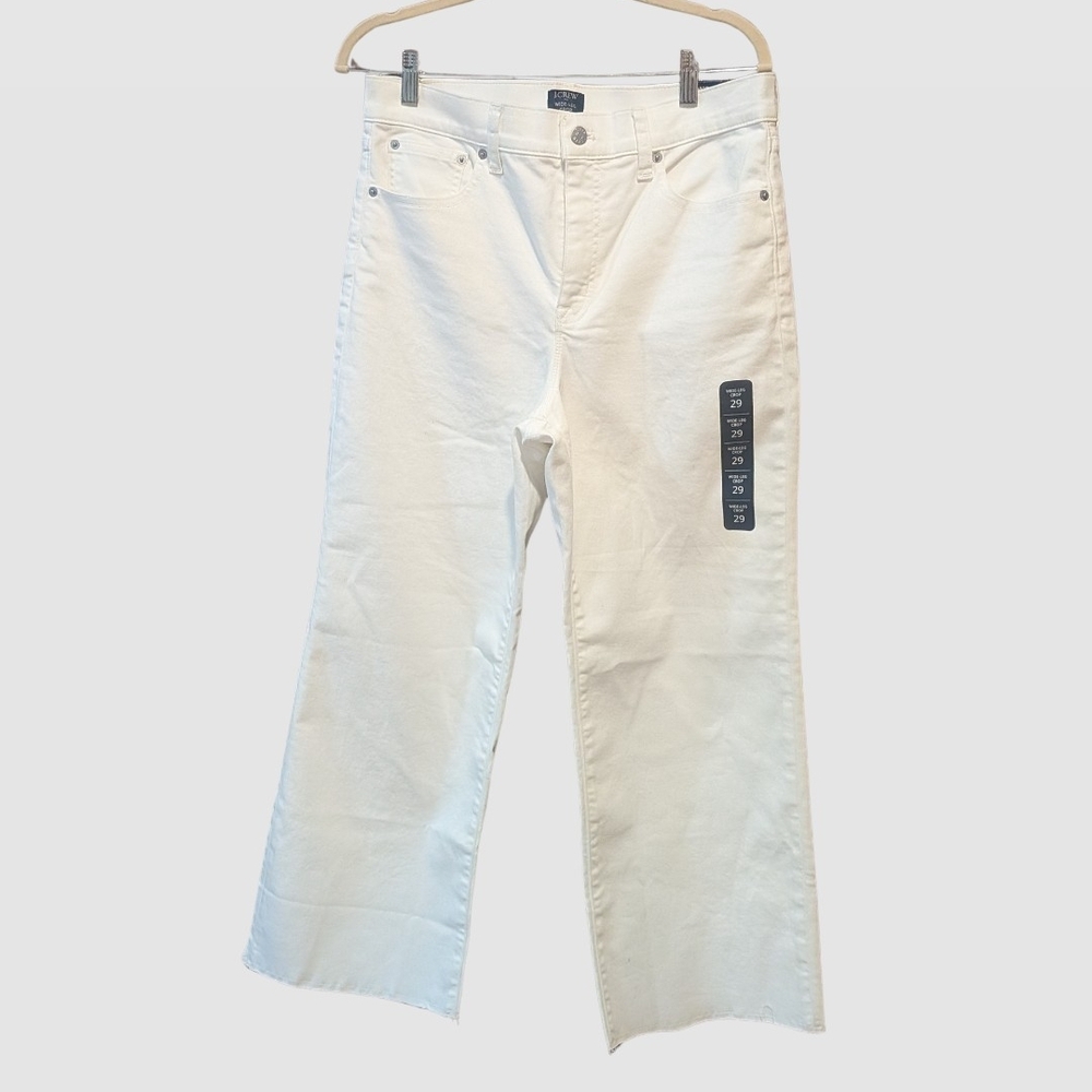 J. Crew Cream Flare & Wide Leg Jeans